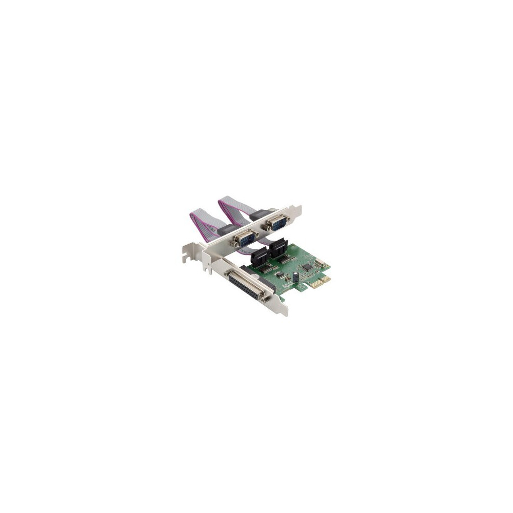 Conceptronic SPC01G - PCIe - Parallelo - RS-232 - PCIe 1.1 - Verde - Cina - 2,5 Gbit/s