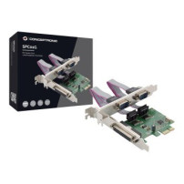Conceptronic SPC01G - PCIe - Parallelo - RS-232 - PCIe 1.1 - Verde - Cina - 2,5 Gbit/s