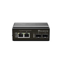 LevelOne Switch 4 Port Gigabit PoE DIN-Rail -40°C to 75°C - Interruttore - 1 Gbps