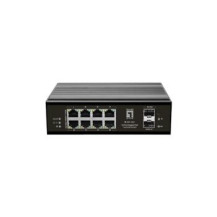 LevelOne Switch 10Port Gigabit PoE DIN-Rail -40°C to 75°C - Interruttore - 1 Gbps