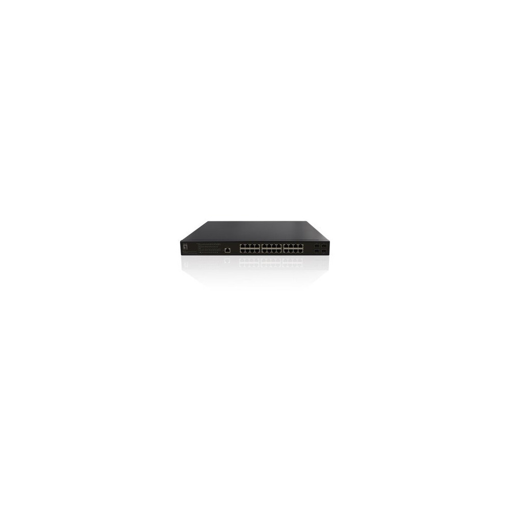 LevelOne Switch 28x GE GEP-2861 4xGSFP 390W 24xPoE
