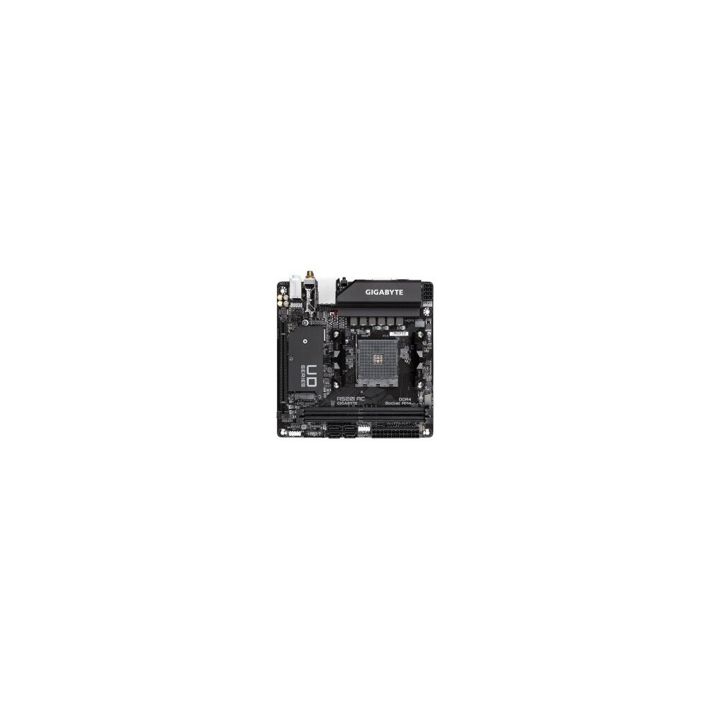 Gigabyte A520I AC - 1.0 - Scheda madre - Mini-ITX - Socket AM4 - Chipset AMD A520 - USB 3.2 Gen 1 - Gigabit LAN, Wi-Fi, Bluetoot