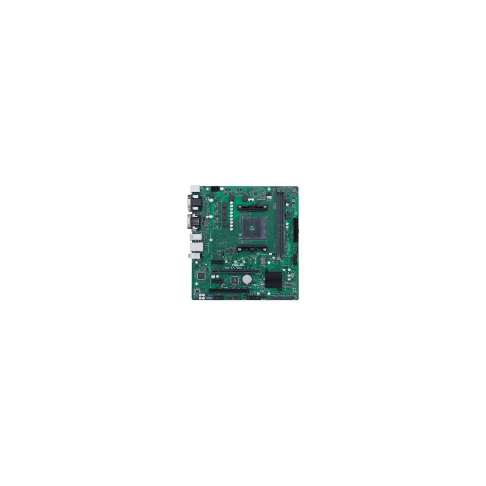 ASUS Pro A520M-C II/CSM - Scheda madre - micro ATX - Socket AM4 - Chipset AMD A520 - USB 3.2 Gen 1 - Gigabit LAN - Grafica integ