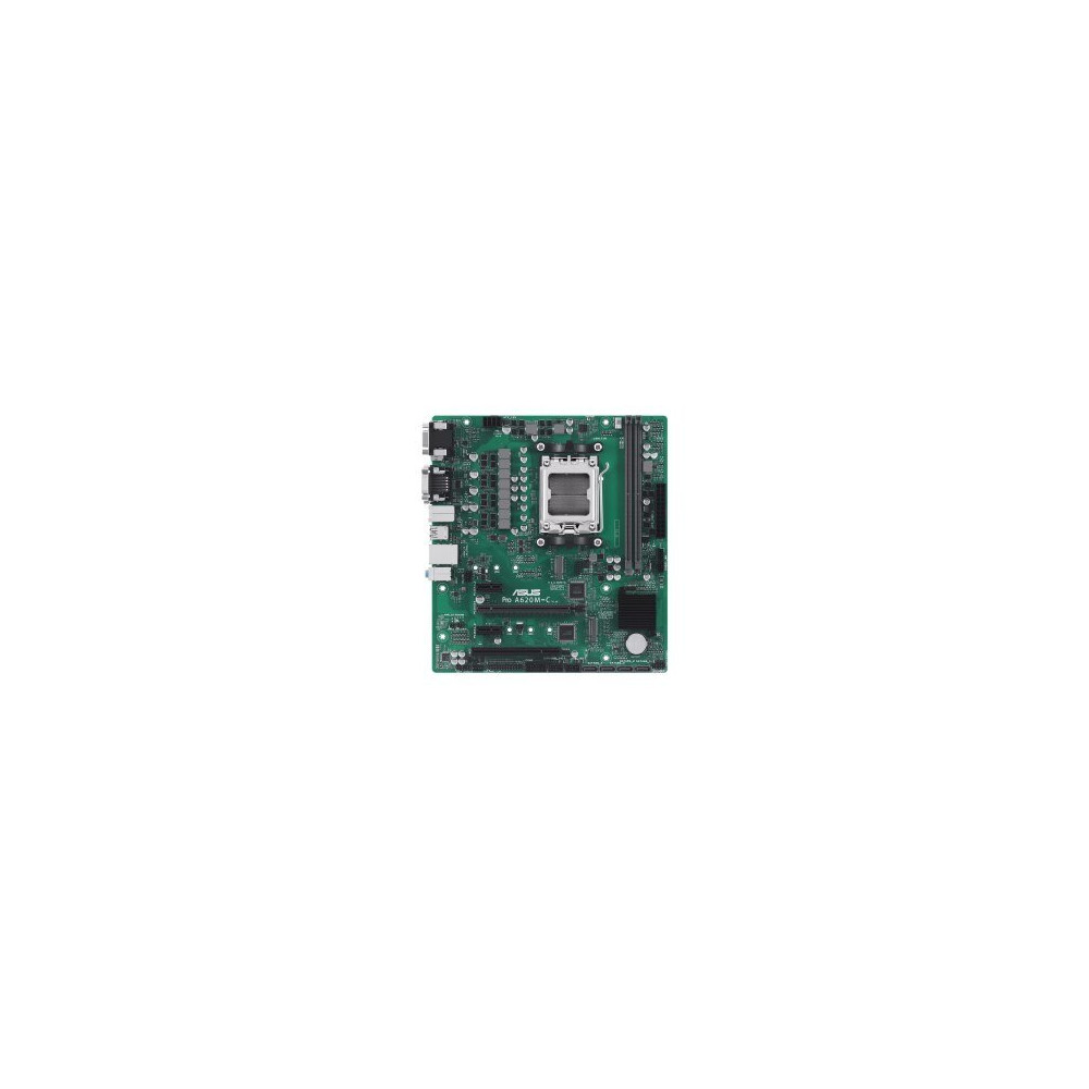 ASUS Pro A620M-C-CSM - Scheda madre - micro ATX - Socket AM5 - Chipset AMD B650 - USB 3.2 Gen 1, USB 3.2 Gen 2, USB-C 3.2 Gen2 -