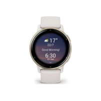 Garmin vívoactive 5 - Ivory - intelligente Uhr mit Band - Silikon - Handgelenkgröße: 125-190 mm - Anzeige 3.04 cm (1.2″)