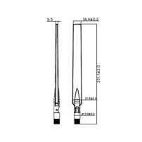DeLOCK - Antenna - Wi-Fi - 7 dBi (per 5 GHz), 4 dBi (per 2,4 GHz) - omnidirezionale