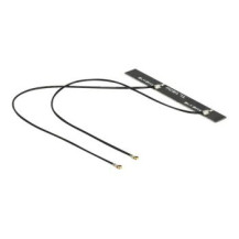 DeLOCK WLAN Twin Antenna 2 x MHF IV 802.11 ac/a/h/b/g/n 5 dBi 150 mm PCB internal self adhesive - Antenna - Wi-Fi - 5 dBi - Nero