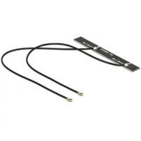 DeLOCK WLAN Twin Antenna 2 x MHF IV 802.11 ac/a/h/b/g/n 5 dBi 150 mm PCB internal self adhesive - Antenna - Wi-Fi - 5 dBi - Nero