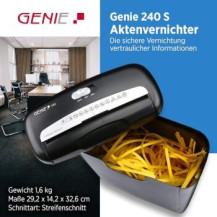 Genie 240 S - Triturazione a strisce - 6 mm - 12 l - 6 lame - 72 dB - P-2