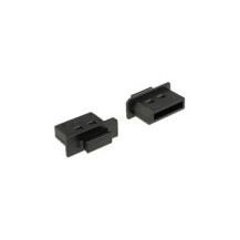 Delock Dust Cover for Displayport - Schutzumschlag - Schwarz (Packung mit 10)