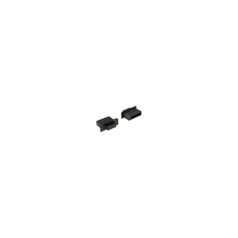 Delock Dust Cover for Displayport - Schutzumschlag - Schwarz (Packung mit 10)