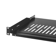 LogiLink - Scaffale rack - Nero, RAL 9005 - 1U - 48,3 cm (19″)
