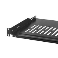 LogiLink - Scaffale rack - Nero, RAL 9005 - 1U - 48,3 cm (19″)