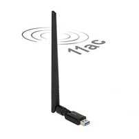 DeLock USB 3.0 Dual Band WLAN ac/a/b/g/n Stick - Adattatore di rete - USB 3.0 - 802.11ac - Nero