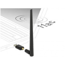 DeLock USB 3.0 Dual Band WLAN ac/a/b/g/n Stick - Adattatore di rete - USB 3.0 - 802.11ac - Nero
