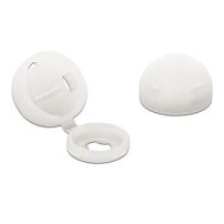Delock Cappuccio protettivo per vite M4 naturale 10 pezzi - 10 pezzo/i - Bianco - Nylon