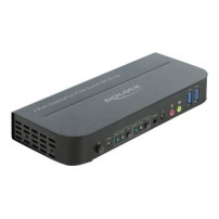 DeLOCK DisplayPort 1.4 KVM Switch 8K 30 Hz with USB 3.0 and Audio - KVM-/Audio-/USB-Switch - 2 x KVM/Audio/USB - 1 utente locale