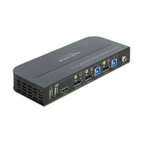 DeLOCK DisplayPort 1.4 KVM Switch 8K 30 Hz with USB 3.0 and Audio - KVM-/Audio-/USB-Switch - 2 x KVM/Audio/USB - 1 utente locale