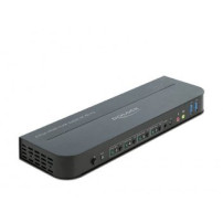 DeLOCK - Switch KVM/audio - 4 x KVM/audio - 1 utente locale - desktop