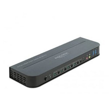 DeLOCK - Switch KVM/audio - 4 x KVM/audio - 1 utente locale - desktop
