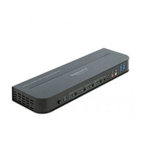 DeLOCK - Switch KVM/audio - 4 x KVM/audio - 1 utente locale - desktop