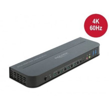 DeLOCK - Switch KVM/audio - 4 x KVM/audio - 1 utente locale - desktop