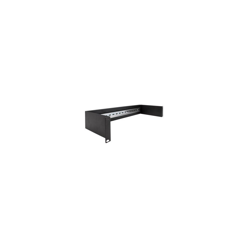 Delock - Pannello per guida DIN - Montabile su rack - Nero - 1U - 48,3 cm (19″)