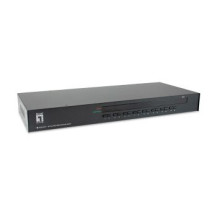 LevelOne Switch KVM PS/2-USB VGA a 16 porte. Tipo di porta tastiera: USB, PS/2, Tipo di porta mouse: USB, PS/2, Tipo di porta vi
