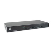 LevelOne Switch KVM PS/2-USB VGA a 16 porte. Tipo di porta tastiera: USB, PS/2, Tipo di porta mouse: USB, PS/2, Tipo di porta vi