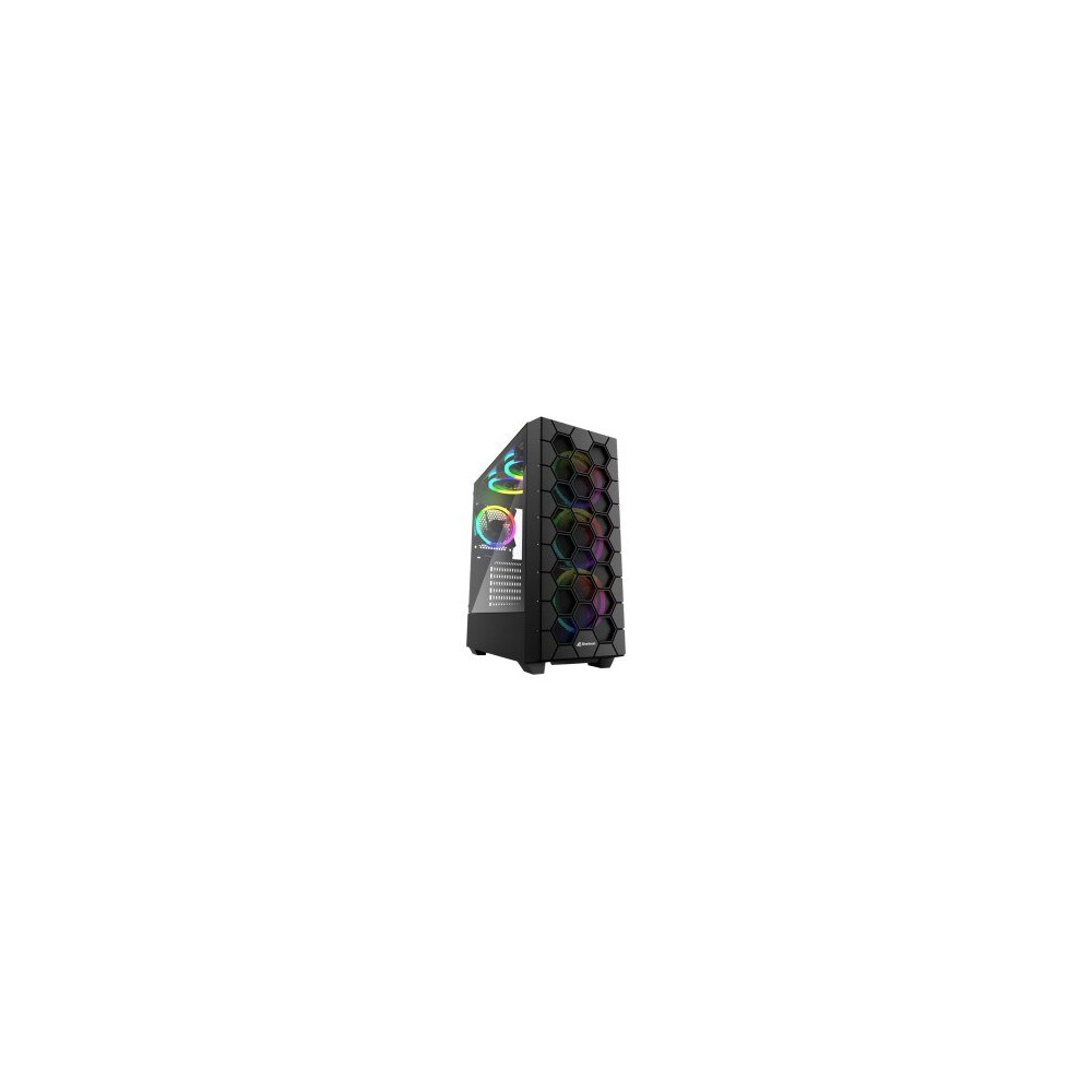 Sharkoon RGB Hex - Mid tower - ATX - Pannello laterale con finestra (vetro temperato)