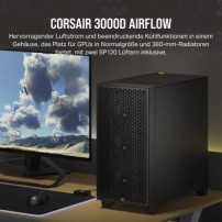 Corsair 3000D AIRFLOW - Mid tower - E-ATX - Seitenteil mit Fenster (gehärtetes Glas)