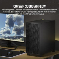 Corsair 3000D AIRFLOW - Mid tower - E-ATX - Seitenteil mit Fenster (gehärtetes Glas)