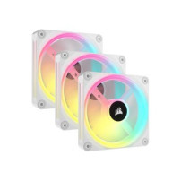 Corsair iCUE LINK QX120 RGB - Ventola per case - con sensore di temperatura - 120 mm - bianco (confezione da 3)