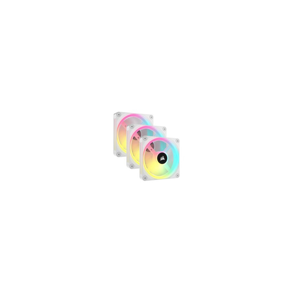 Corsair iCUE LINK QX120 RGB - Ventola per case - con sensore di temperatura - 120 mm - bianco (confezione da 3)