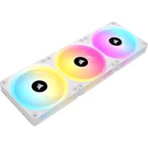 Corsair iCUE LINK QX120 RGB - Ventola per case - con sensore di temperatura - 120 mm - bianco (confezione da 3)