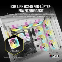 Corsair iCUE LINK QX140 RGB - Ventola per case - con sensore di temperatura