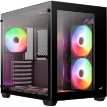 AEROCOOL ADVANCED TECHNOLOGIES Geh Midi Dryft MicroATX/ATX/MiniITX ARGB black - ATX - ATX - Micro/Mini/Flex-ATX
