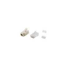 Set di connettori RJ45 Cat.6A Equip - 100 pezzi per confezione - RJ-45 - Trasparente - Bianco - Cat6a - Oro - 4 g - 48 mm