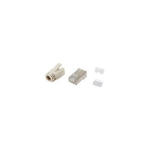Equip Cat.6A RJ45 Set di connettori schermati - 100 pezzi per confezione - RJ-45 - Acciaio inossidabile - Trasparente - Bianco -