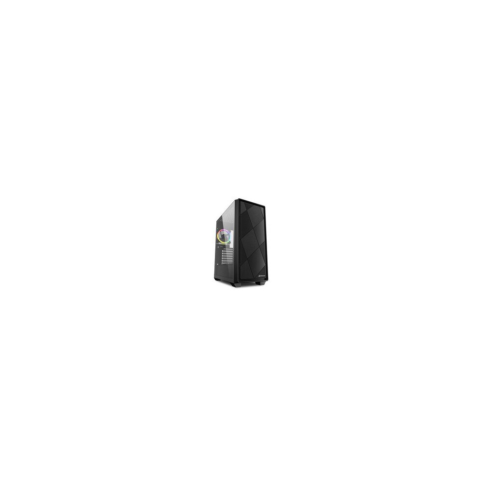 Sharkoon VS8 RGB - Midi Tower - PC - Nero - ATX - micro ATX - Mini-ITX - Vetro temperato - 15,8 cm