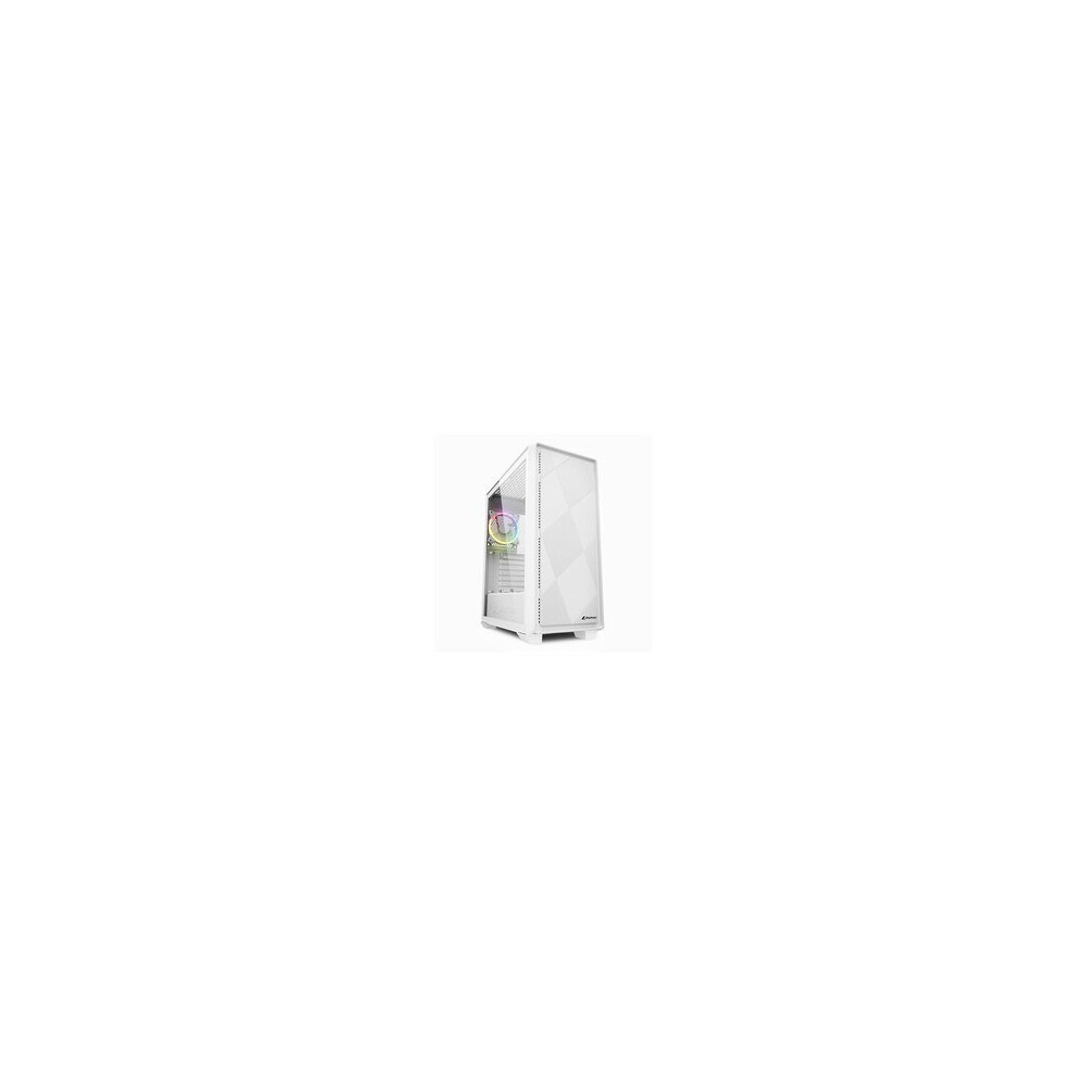 Sharkoon VS8 RGB - Midi Tower - PC - Bianco - ATX - micro ATX - Mini-ITX - Vetro temperato - 15,8 cm