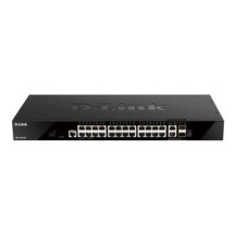 D-Link DGS 1520-28 - Switch - L3 - Smart - 24 x 10/100/1000 + 2 x Gigabit SFP + 2 x 10 Gigabit SFP+