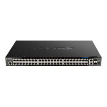D-Link DGS-1520-52MP Gestito L3 Gigabit Ethernet (10/100/1000) Supporto Power over Ethernet (PoE) 1U Nero