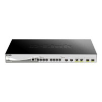 D-Link DXS-1210-12TC/E switch di rete Gestito L2 10G Ethernet (100/1000/10000) 1U Nero, Argento
