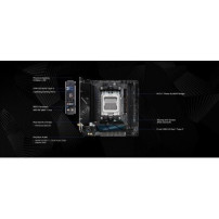 ASRock Phantom Gaming B650I Lightning WiFi - Scheda madre - Mini-ITX - Socket AM5 - Chipset AMD B650 - 2.5 Gigabit LAN, Wi-Fi 6E