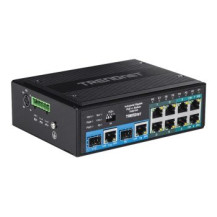 TRENDnet TI-BG104 - Switch - industriell - unmanaged - 4 x 10/100/1000 (PoE++)