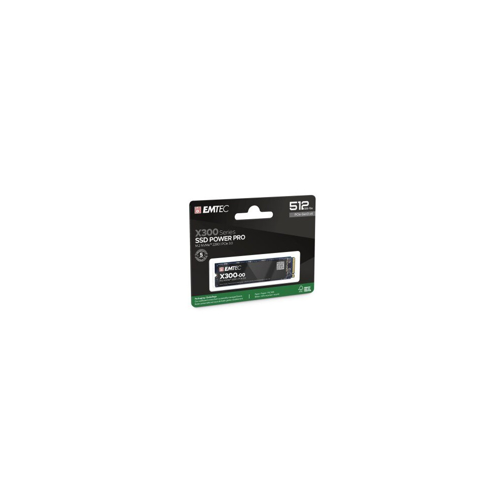 EMTEC Power Pro X300 - SSD - 512 GB - interno - M.2 2280 - PCIe 3.0 x4 (NVMe)