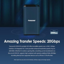 Transcend ESD410C - SSD - crittografato - 4 TB - esterno (portatile)