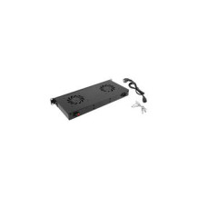 Lanberg AK-1502-B - Pannello di ventilazione - Nero - 2 ventole - 1U - AC - 230 V