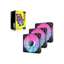 Corsair iCUE Link RX120 RGB Triple Starter Kit - Ventola per case - 120 mm - Nero (confezione da 3)